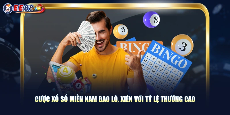 Cược xổ số miền Nam bao lô, xiên với tỷ lệ thưởng cao